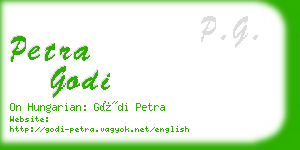 petra godi business card